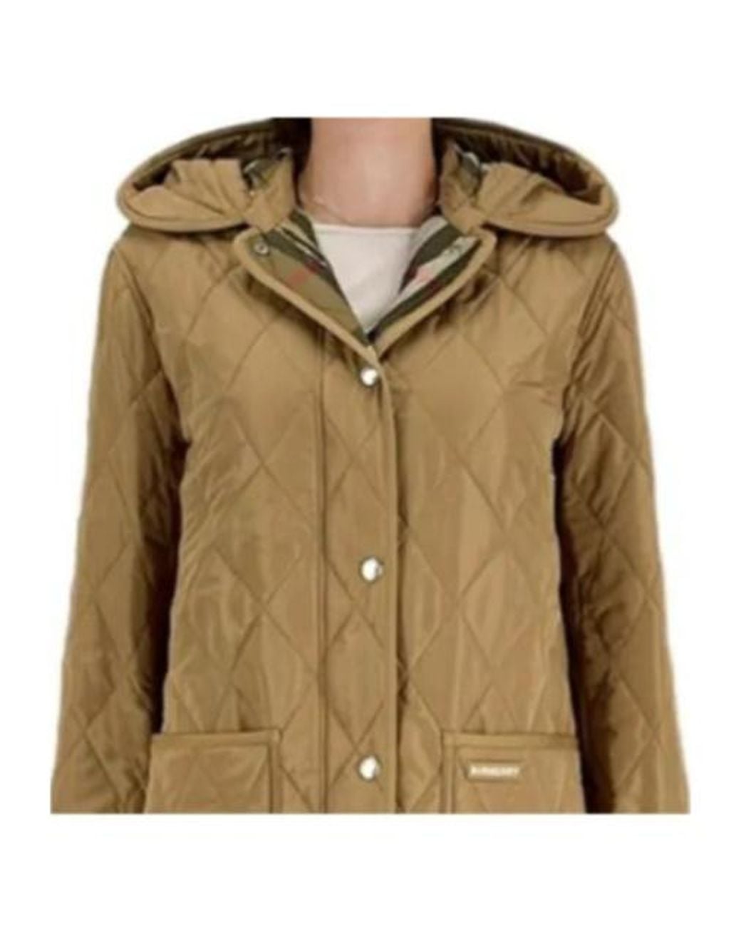 Burberry Natural Long Hooded Cotton Suit