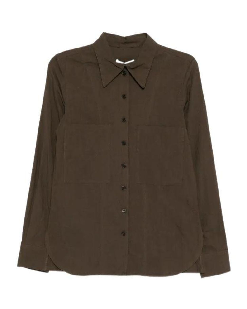Low Classic Green Crumpled Shirt