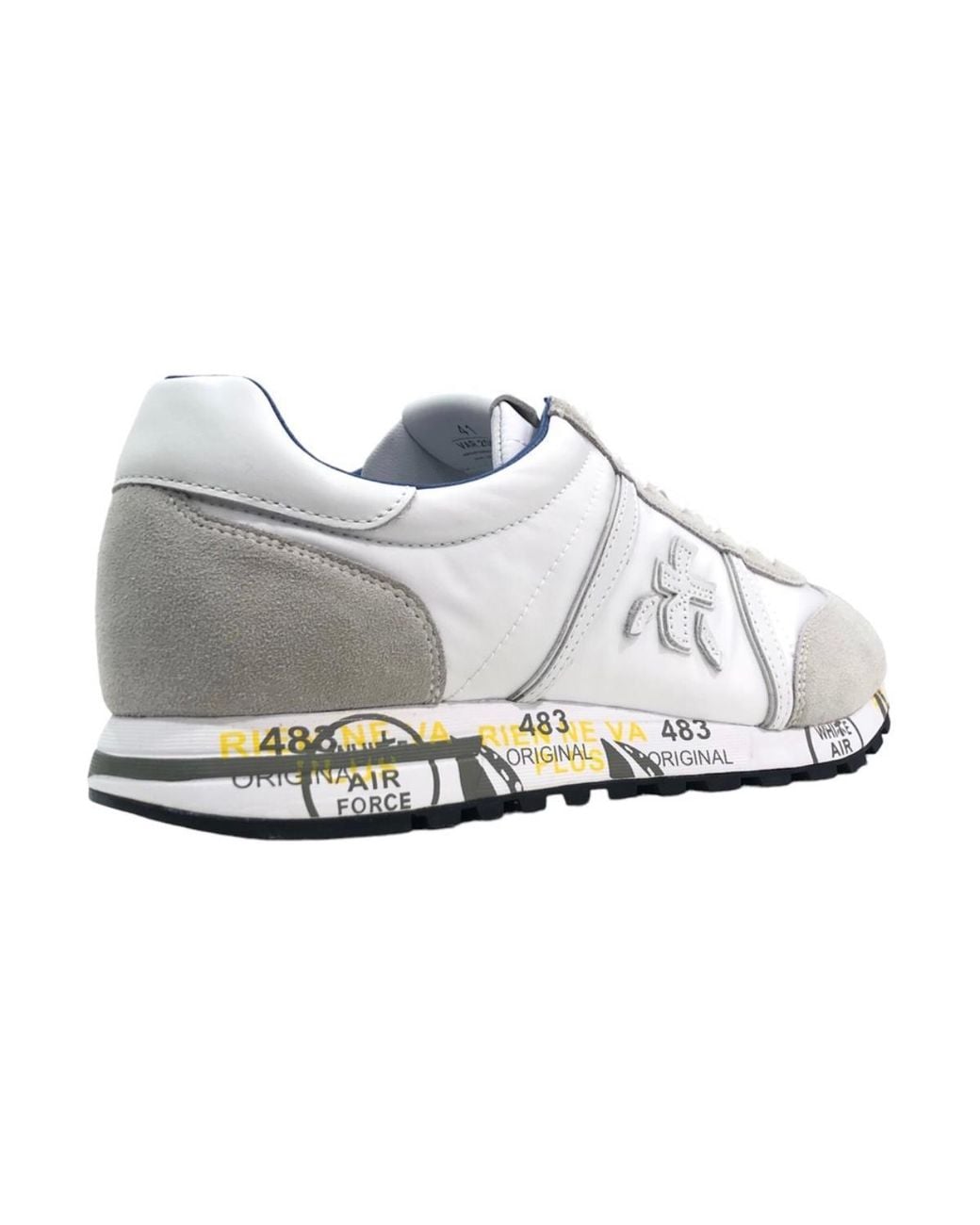 Premiata Gray Logo Casual Sneakers for men