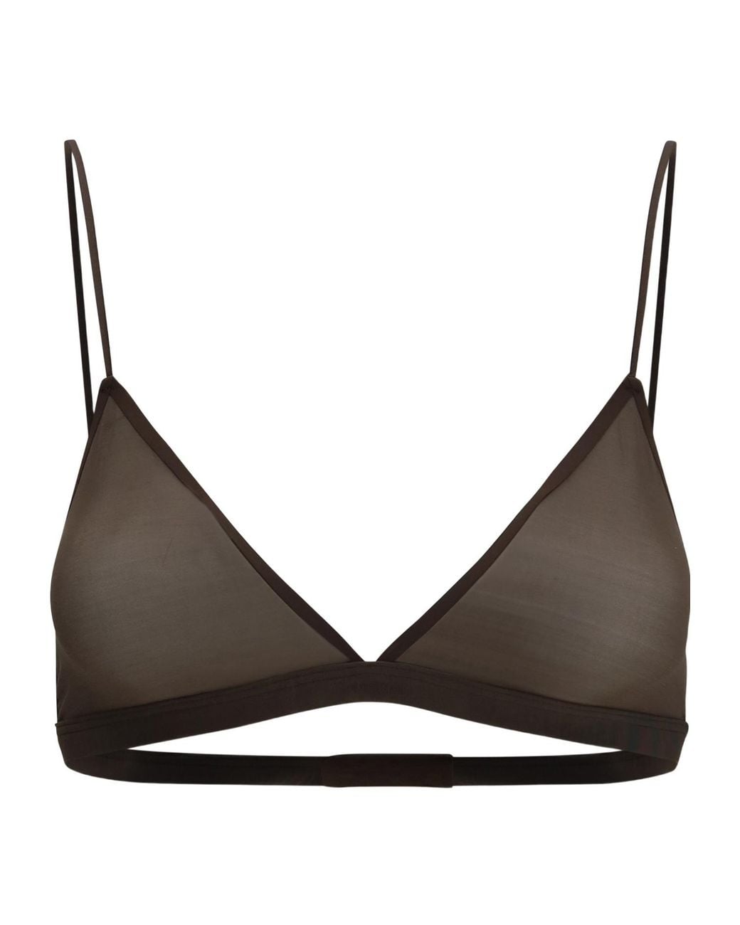 Calvin Klein Brown Ruby Sheer Triangle Bra