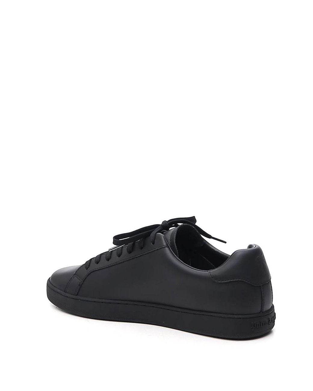 Palm Angels Black Teddy Bear Low-Top Sneakers for men