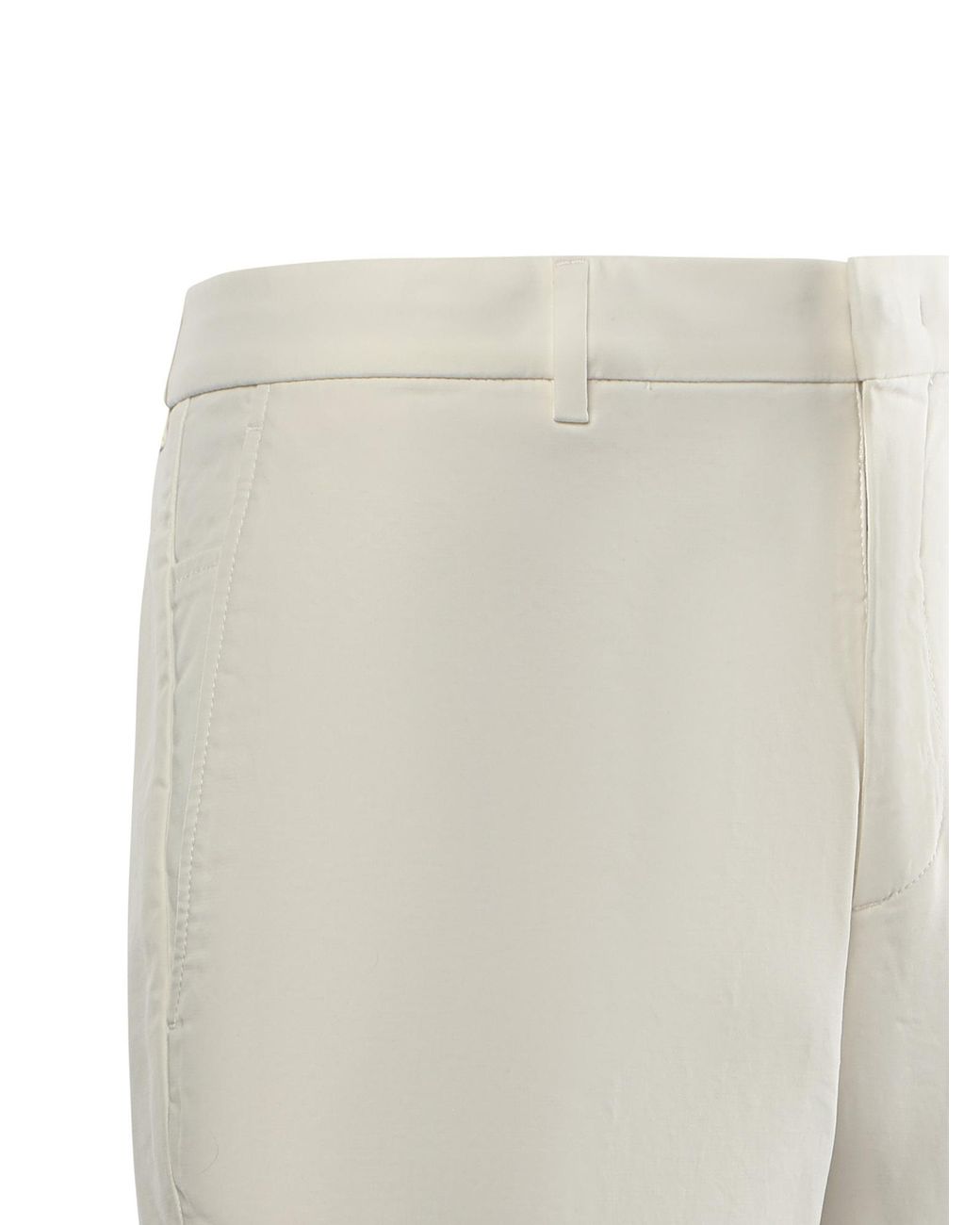 Loro Piana White Jarno Bermuda Shorts for men
