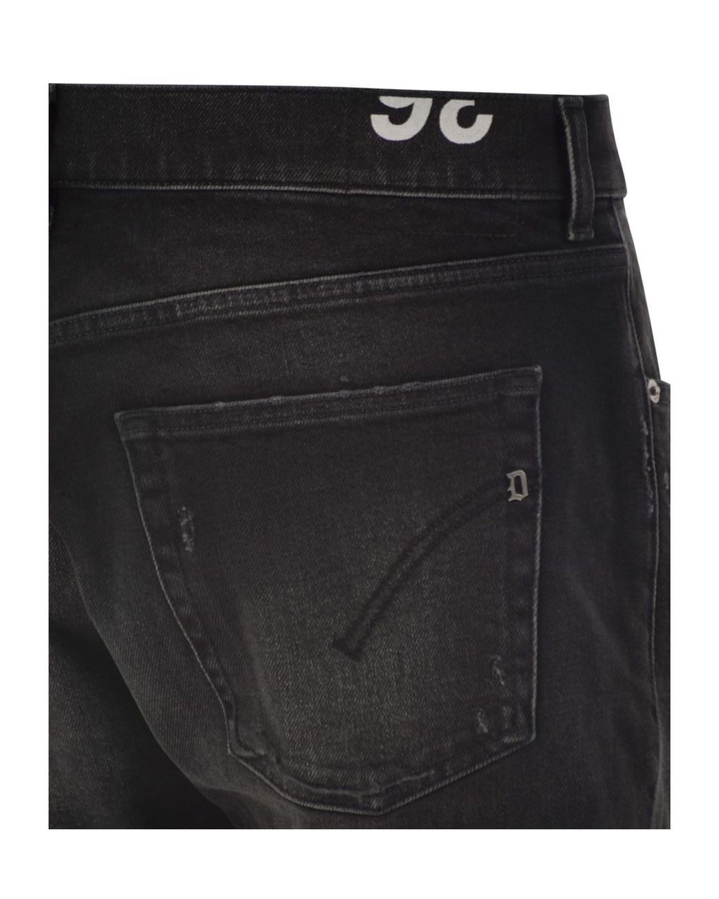 Dondup Black Dian Slim Carrot Jeans for men