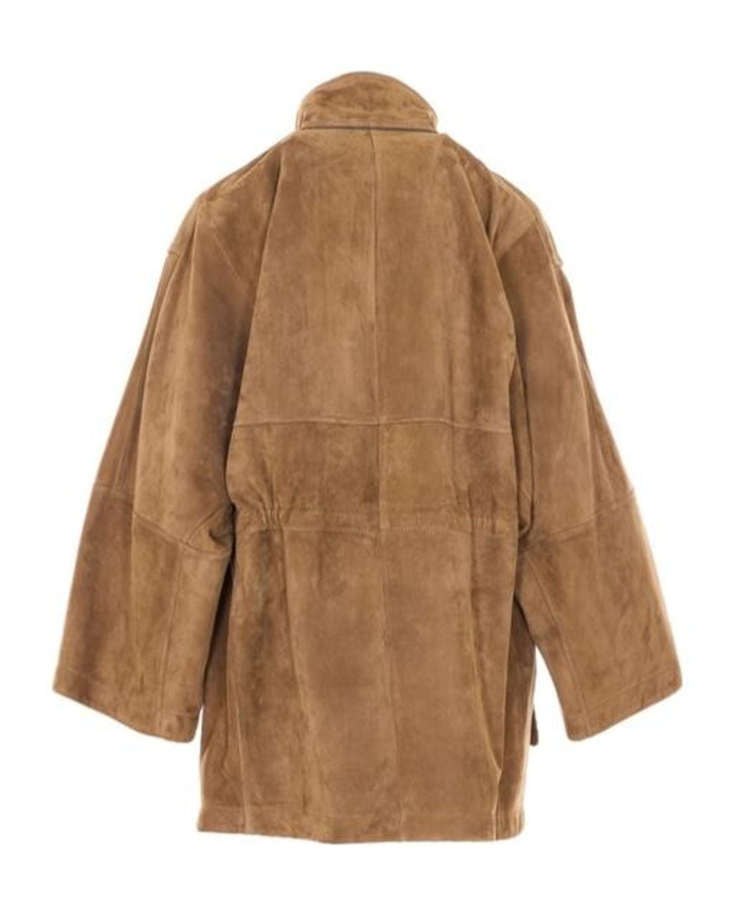 Brunello Cucinelli Brown Suede Safari Jacket