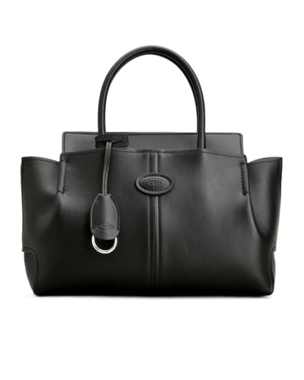 Tod's Black Sac Shopping En Cuir Petit