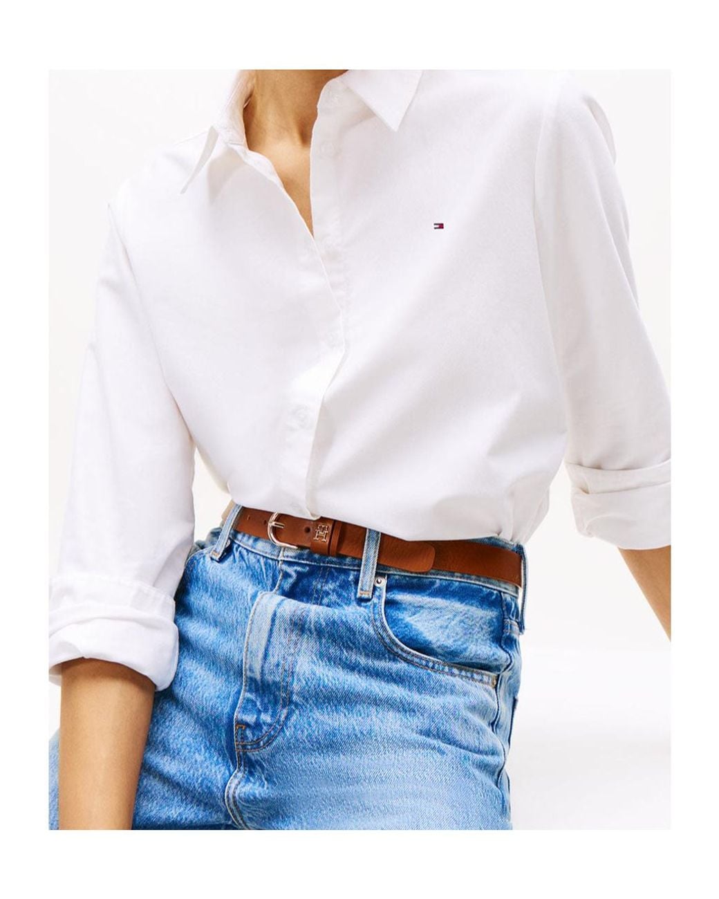 Tommy Hilfiger White Long-Sleeved Shirt
