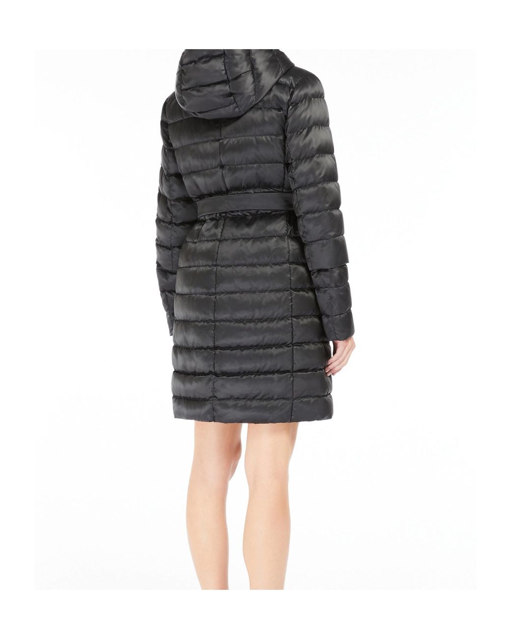 Max Mara Black The Cube Novef Quilted Coat