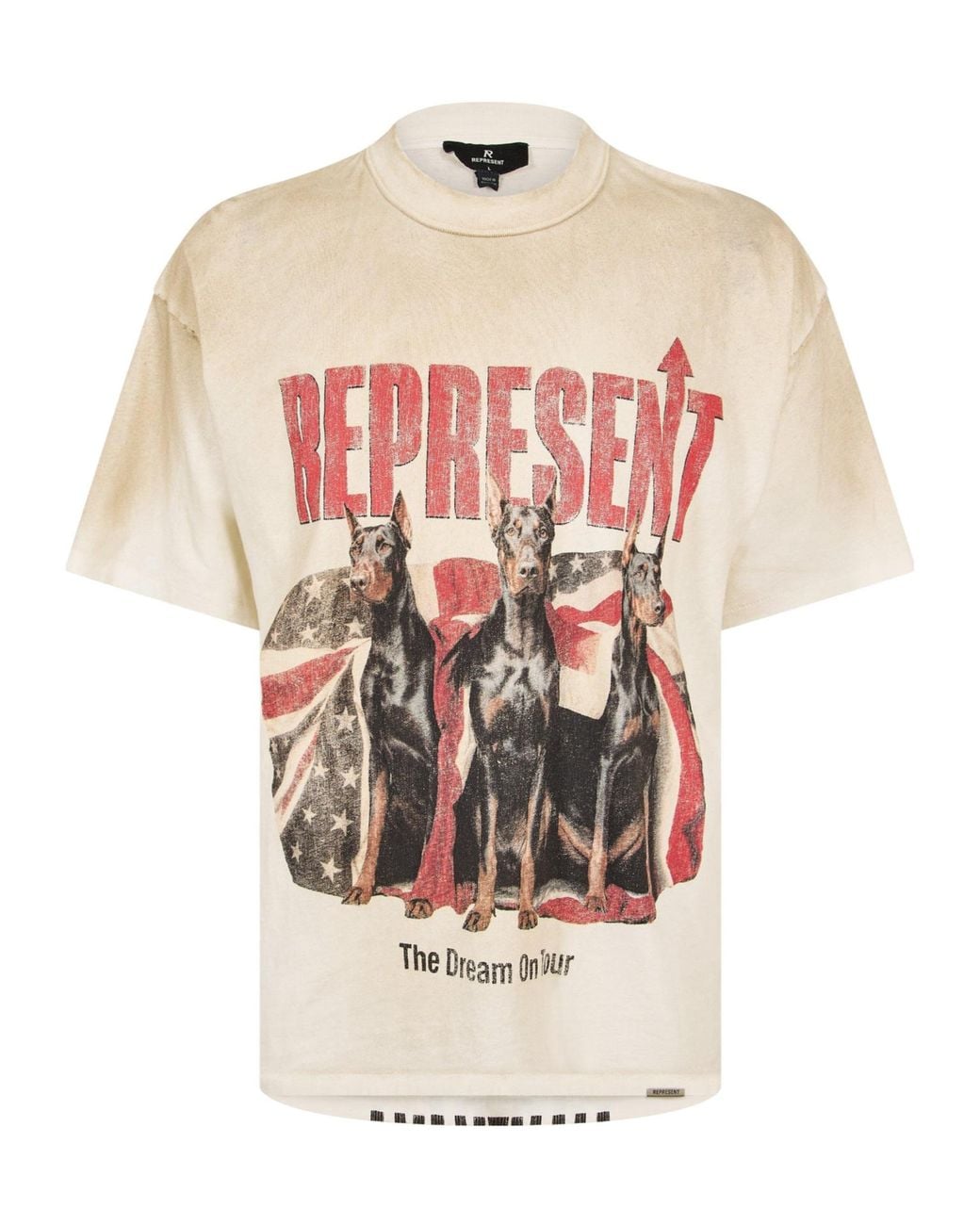 Represent White Oversized Tshirt for men