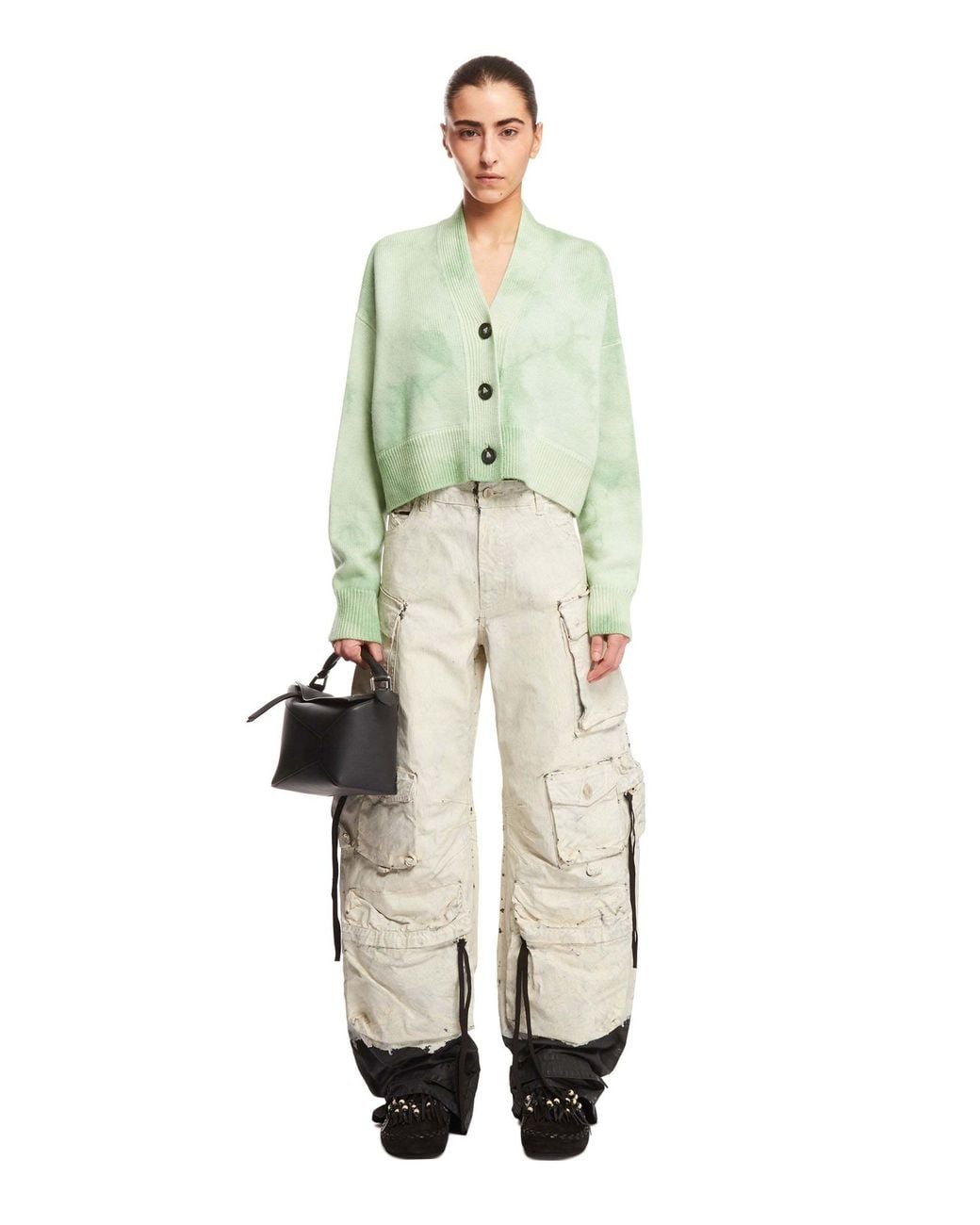 Alanui Green Magic Journey Tie-Dye Cardigan