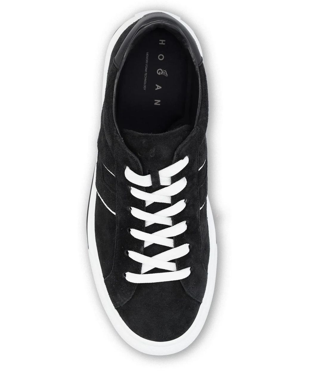 Hogan Black Suede And Leather Sneakers for men