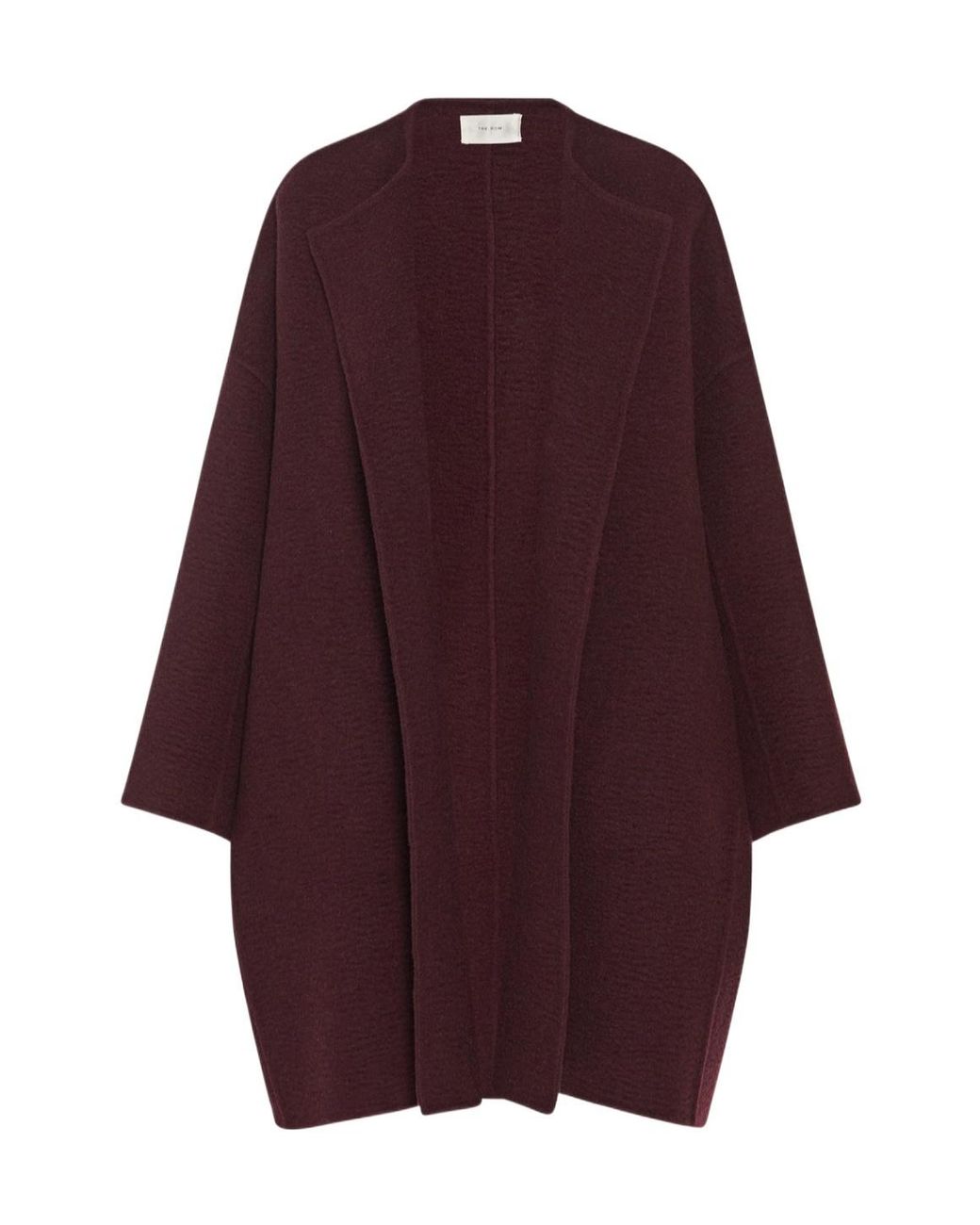 The Row Purple Verlain Long-Sleeved Coat