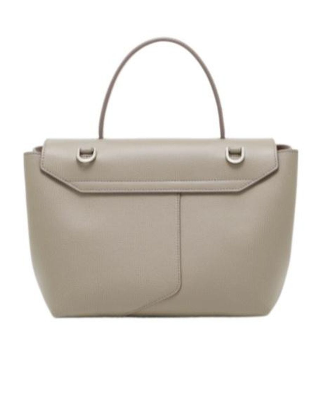 Emporio Armani Natural Grained-Leather Tote Bag