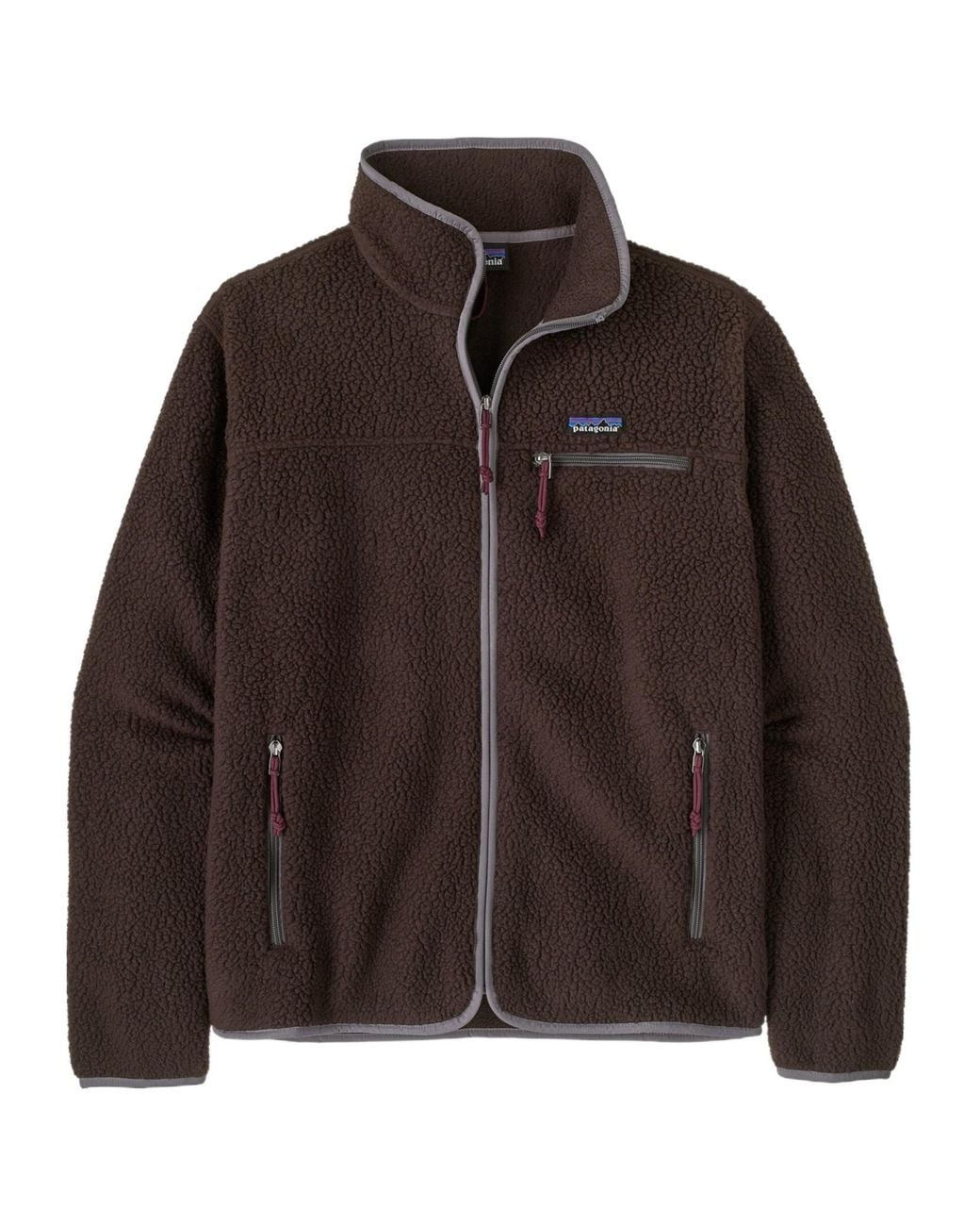 Patagonia Brown Retro Pile Zip-Up Jacket for men