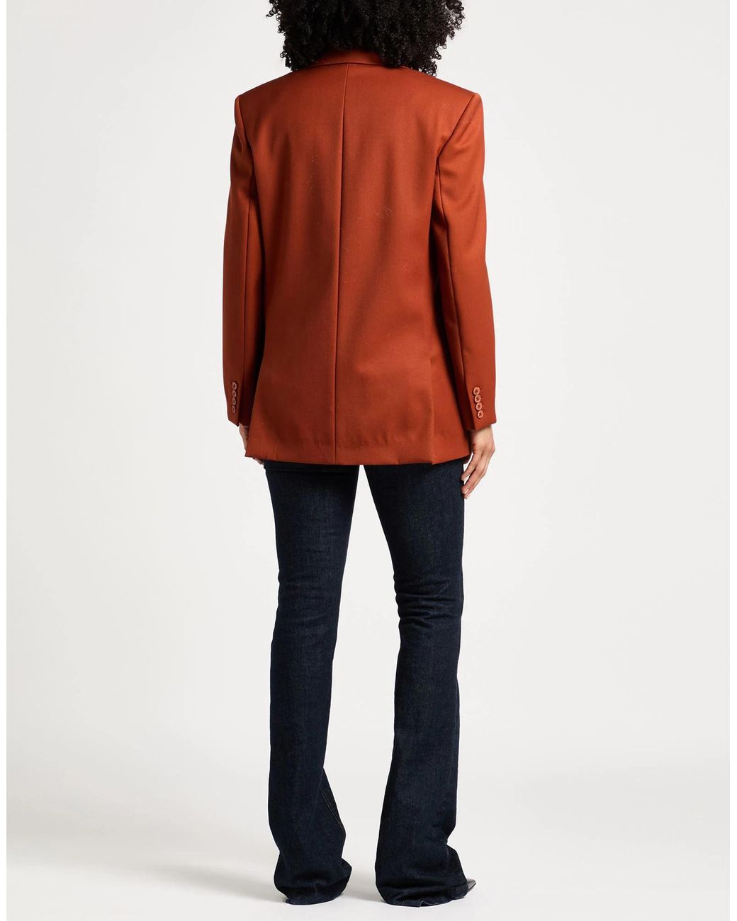 Saint Laurent Brown Minimalist Wool Blazer