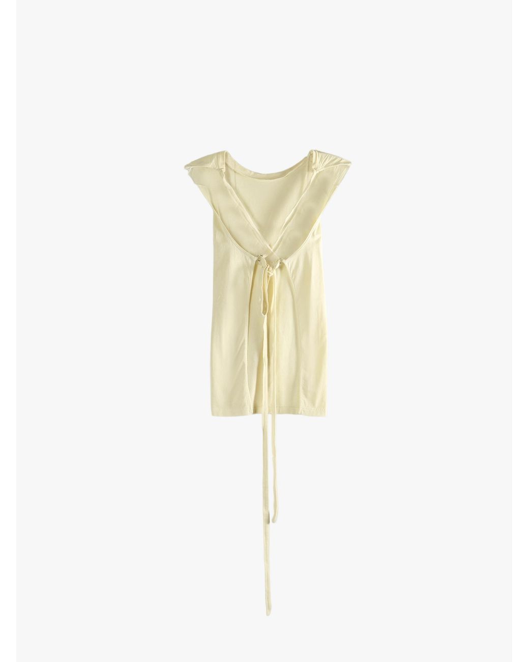 Rier White Tied Open Back T-Shirt for men