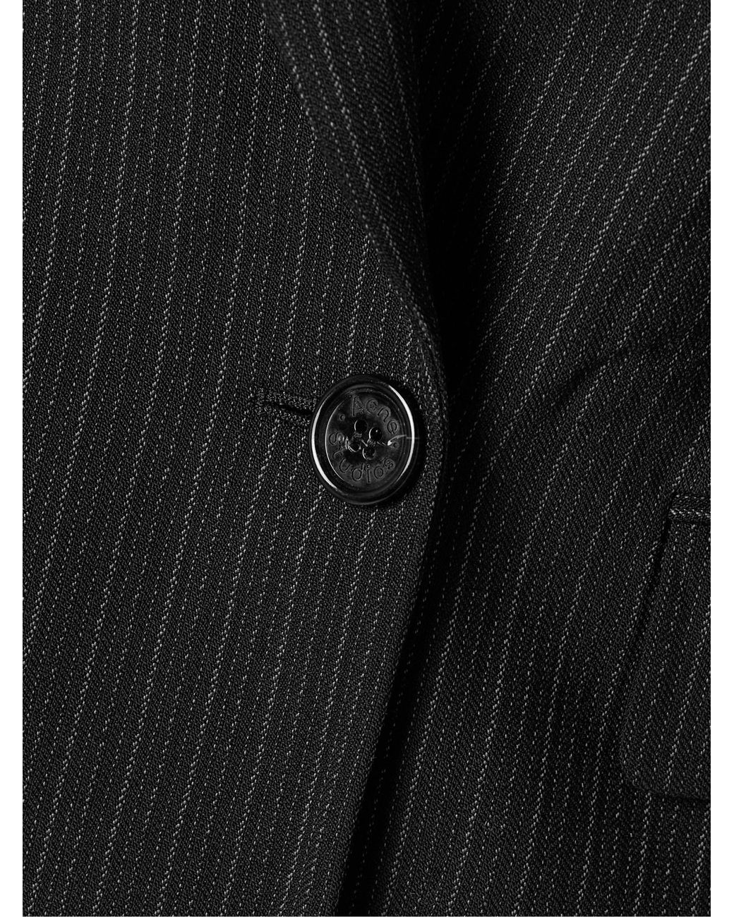Acne Black Double-Breasted Blazer