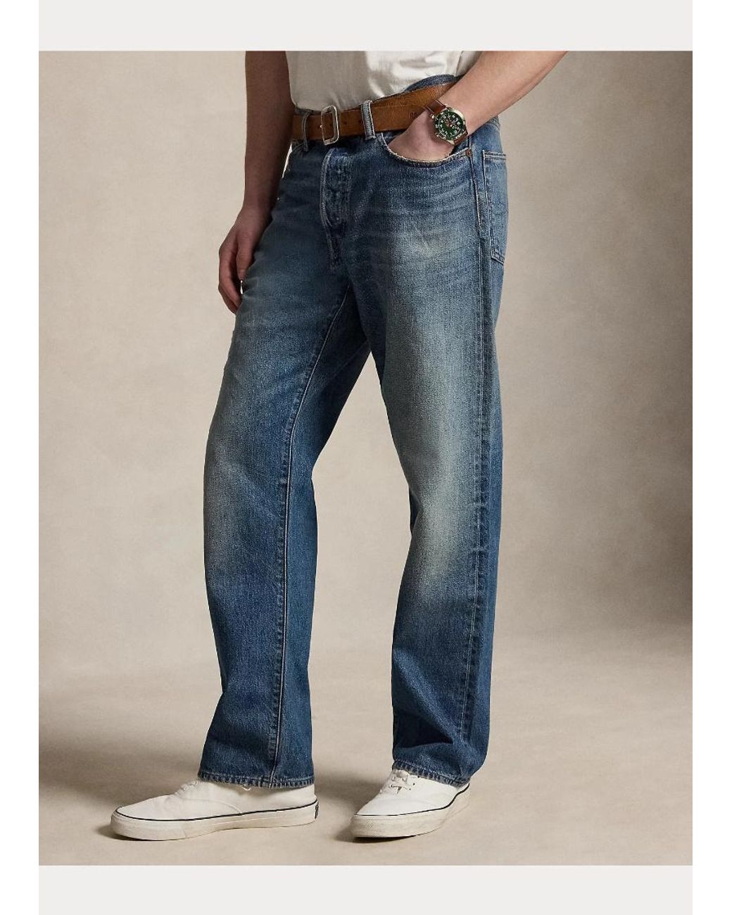Polo Ralph Lauren Blue Straight-Leg Jeans for men