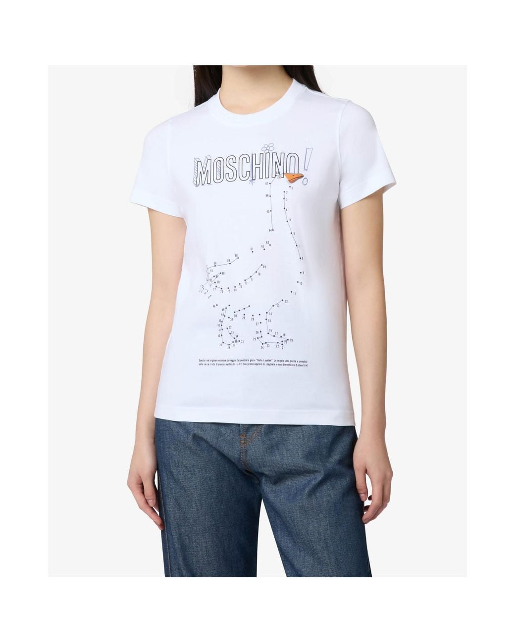 Moschino White Short-Sleeved T-Shirt