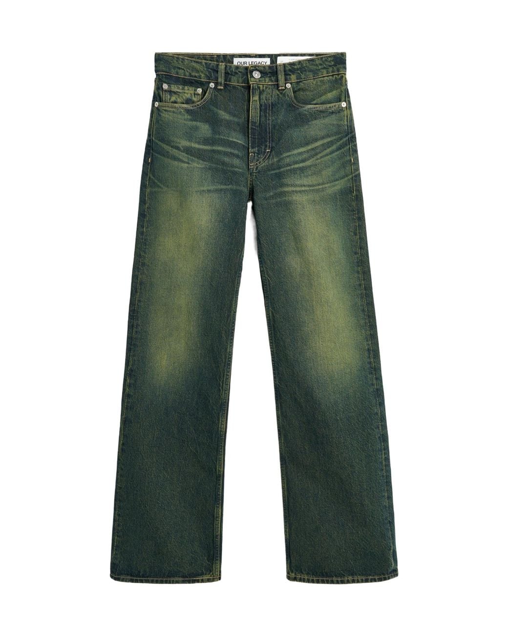 Our Legacy Green Bootcut Jeans