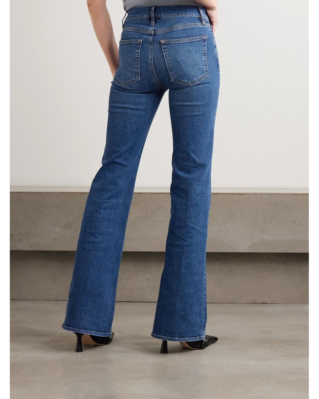 FRAME Blue Belt Loop Jeans