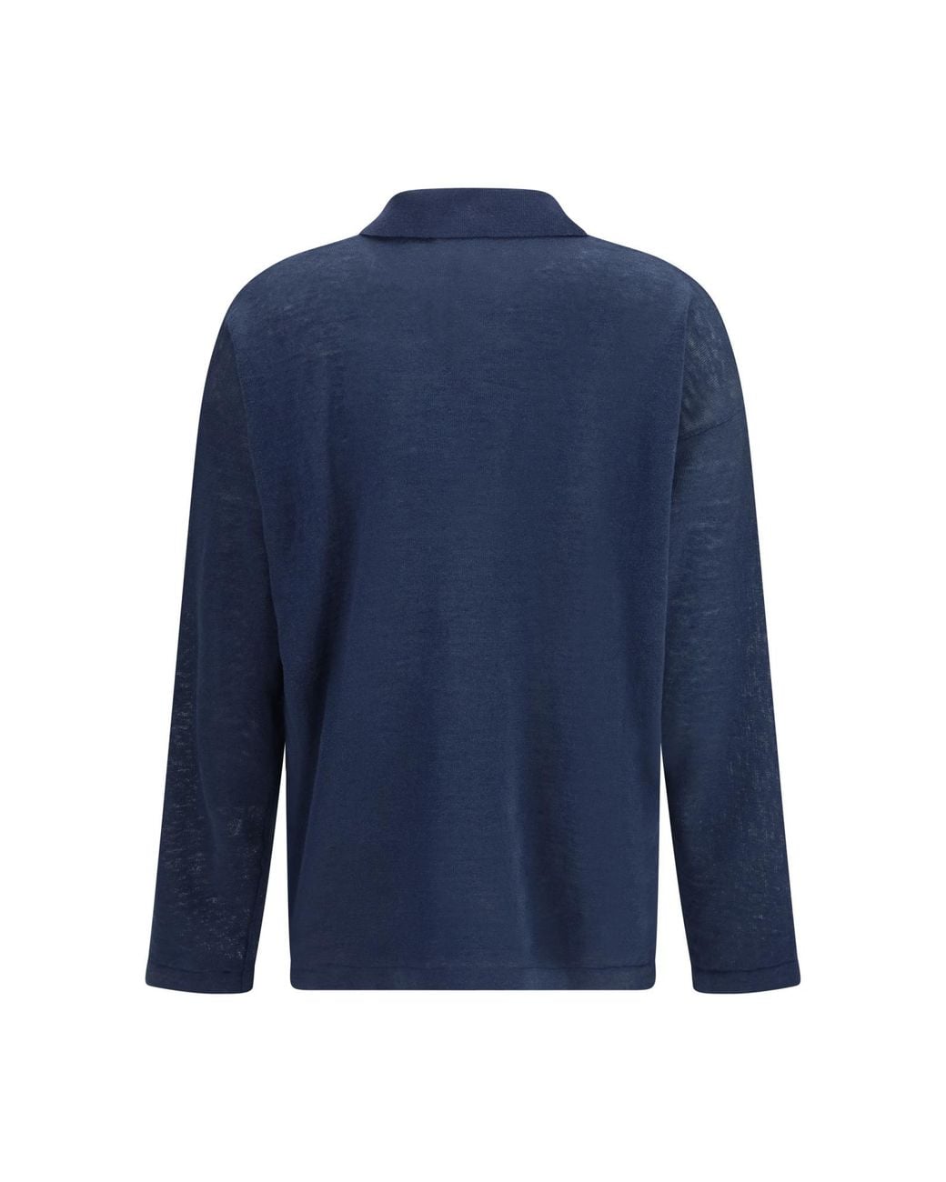 Max Mara Blue Collared Buttoned Cardigan