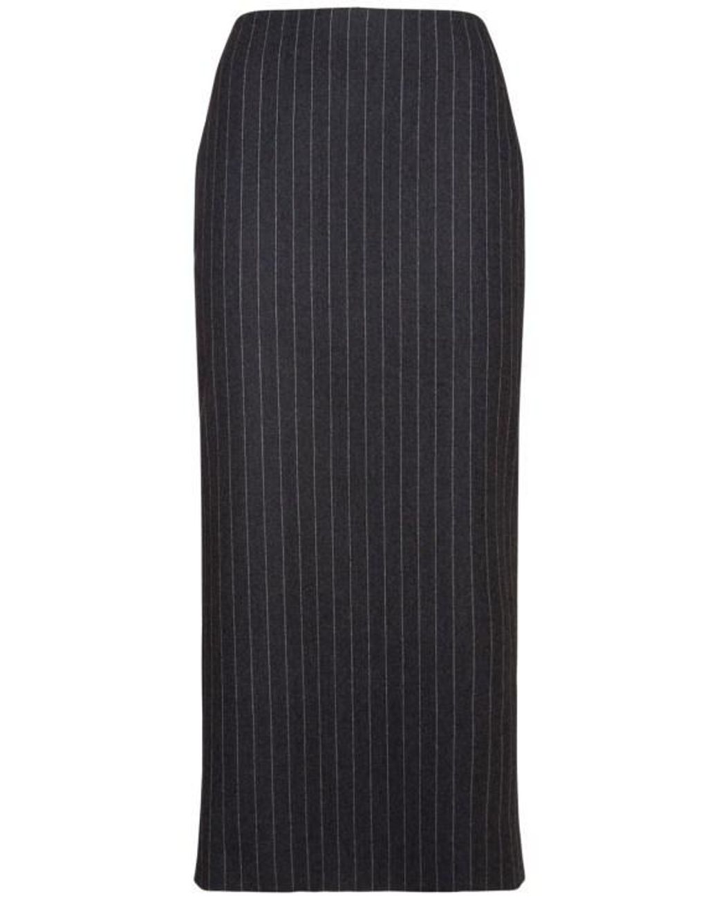 Versace Black Striped Skirt