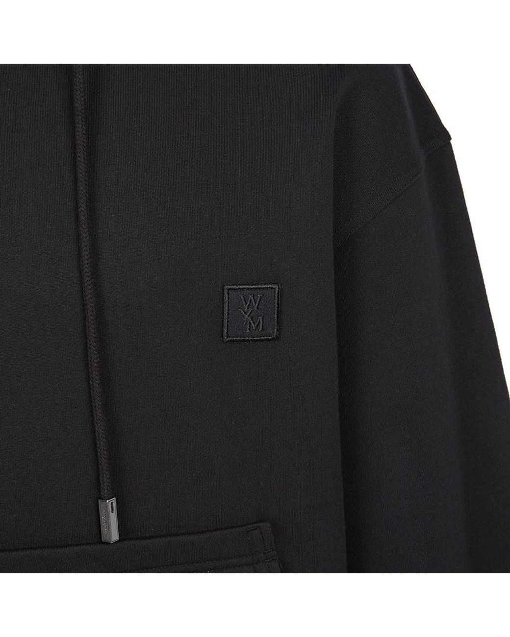 Wooyoungmi Black Hood Sweatshirt for men