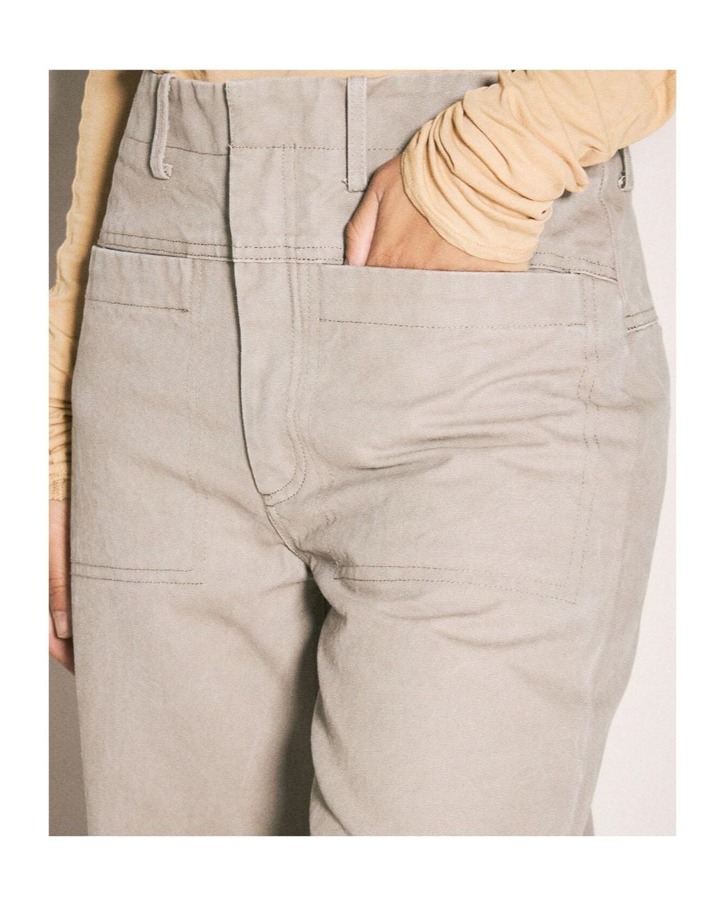 Entire studios Natural Heavy Wide-Leg Pants