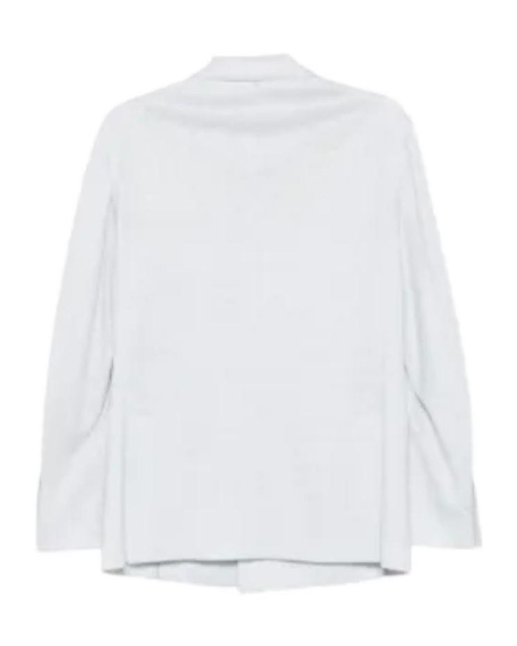 Eleventy White Double-Breasted Suit Jacket for men