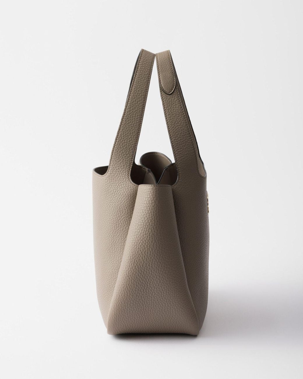 Prada Brown Liaison Small Leather Tote Bag