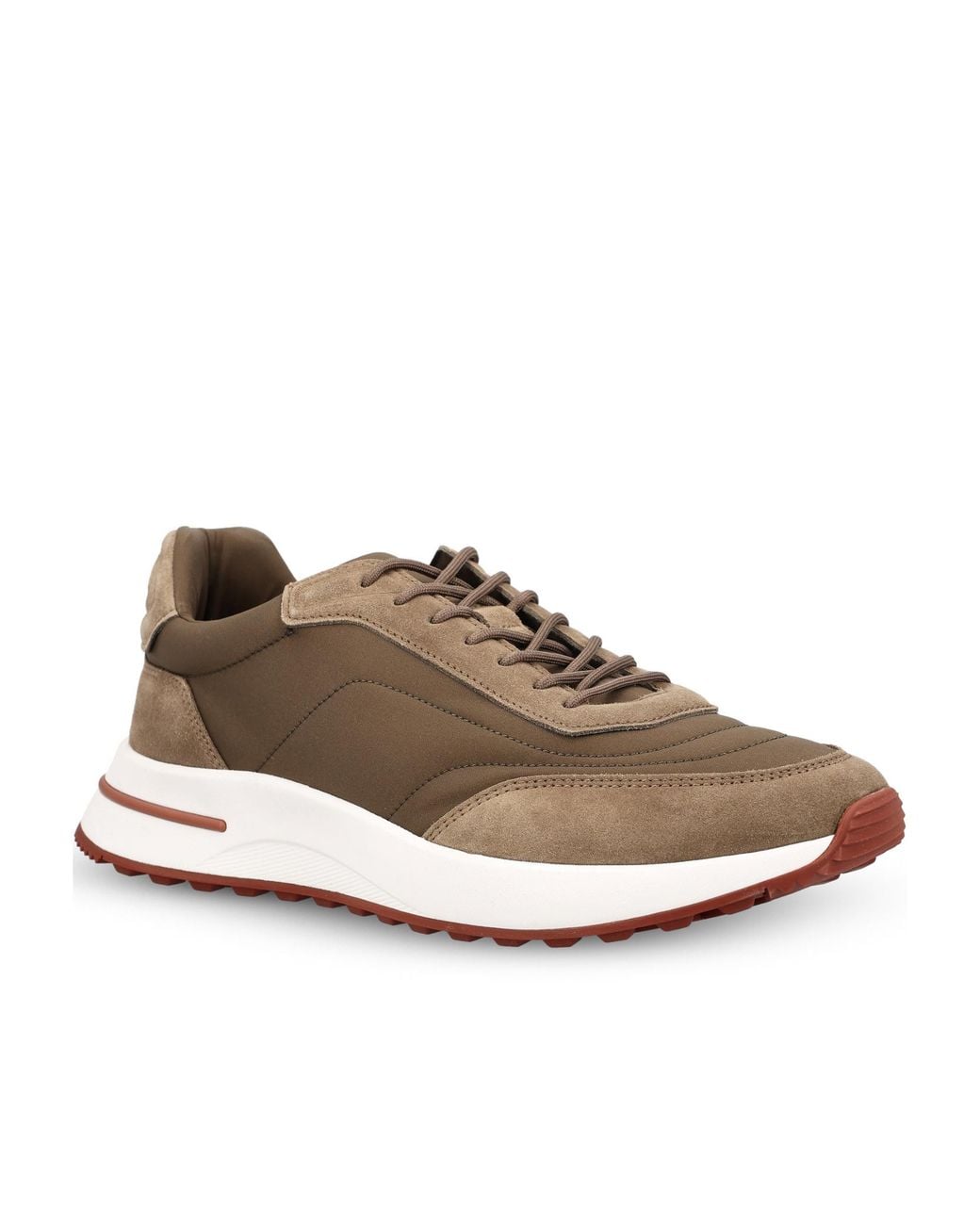 Loro Piana Brown Weekend Walk Lace-Up Sneakers for men
