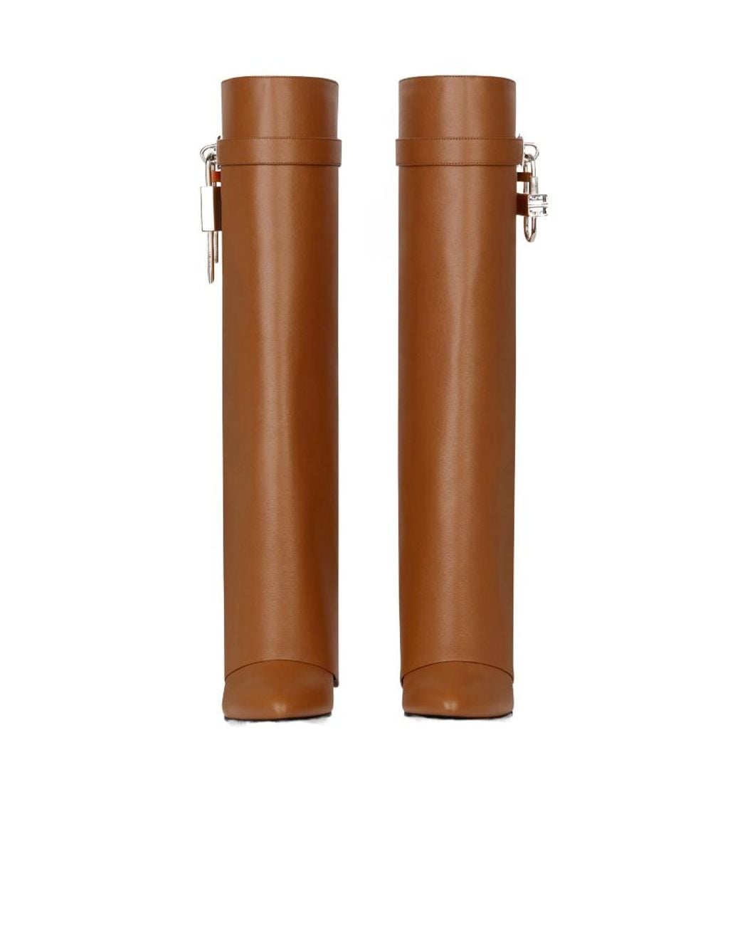 Givenchy Brown Shark Lock Boots