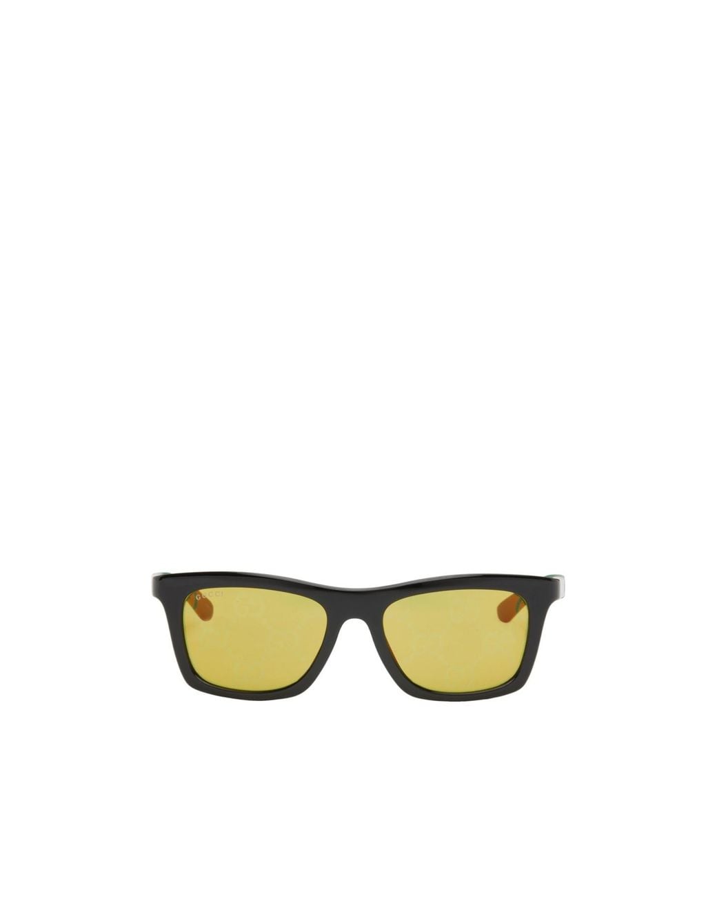 Gucci Yellow Eyewear Square Frame Sunglasses
