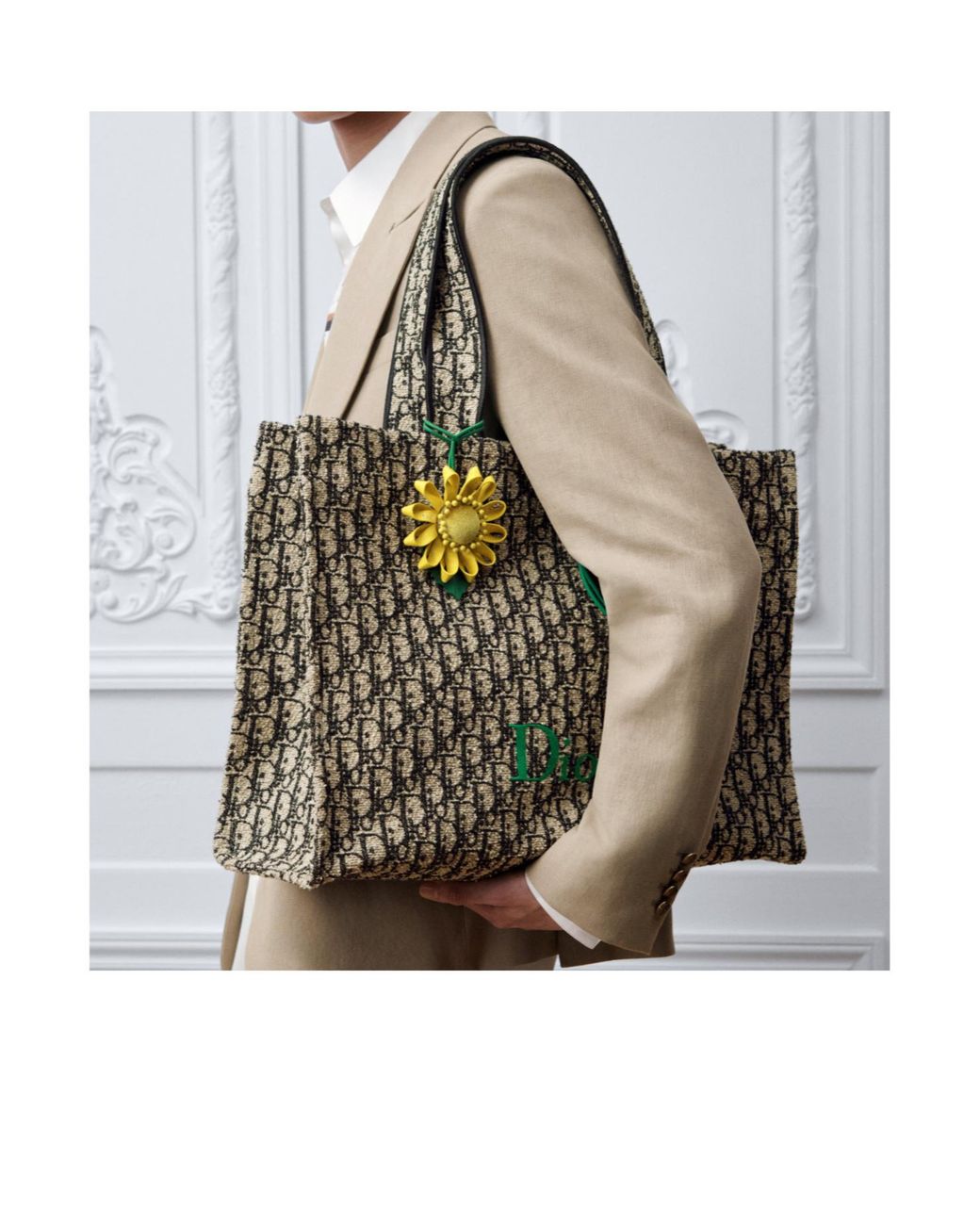 Dior Metallic Iviera Large Spongy Book Tote for men