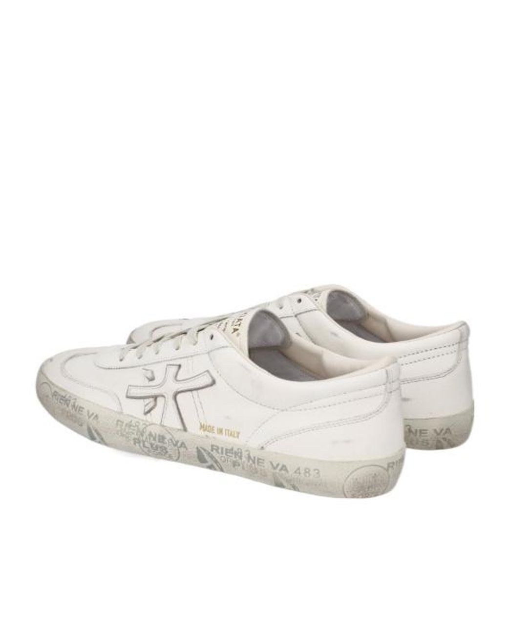 Premiata White David 8091 Sneakers for men
