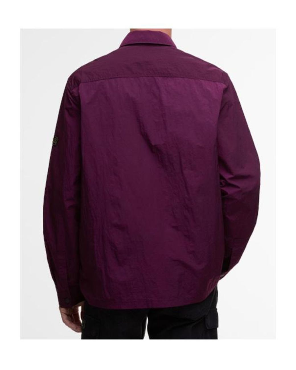 Barbour Purple Shirt Collar Overshirt for men