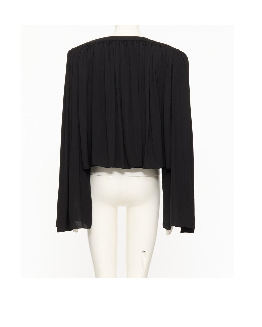 Valentino Black V-Neck Long-Sleeved Jacket