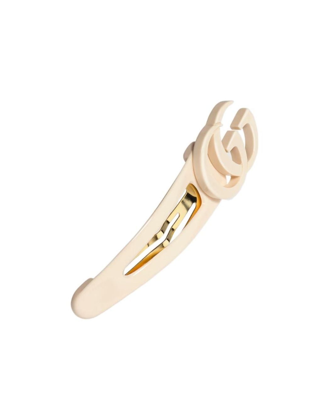 Gucci Metallic Hair Clip With Double G