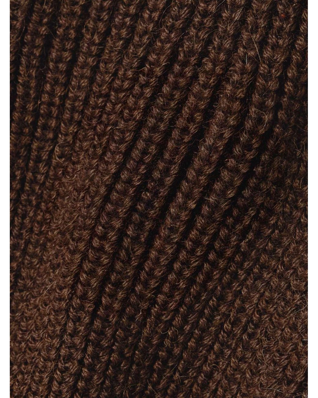 Mother Brown Striped Alpaca Cardigan