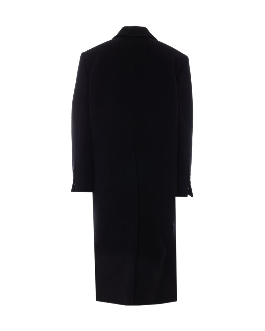 Ann Demeulemeester Black Aldina Strap-Detailed Long Coat