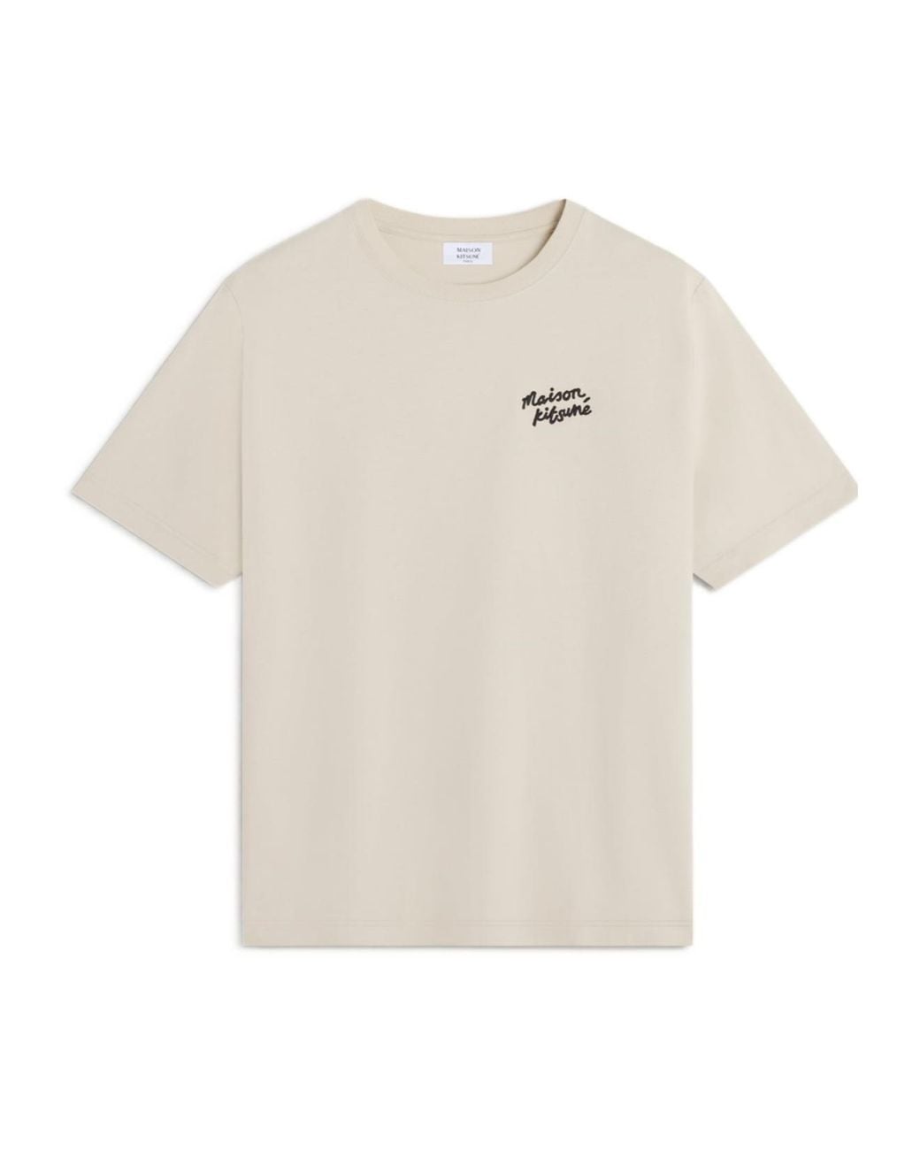 Maison Kitsuné White Maison Kitsuné Handwriting Comfort T-Shirt for men