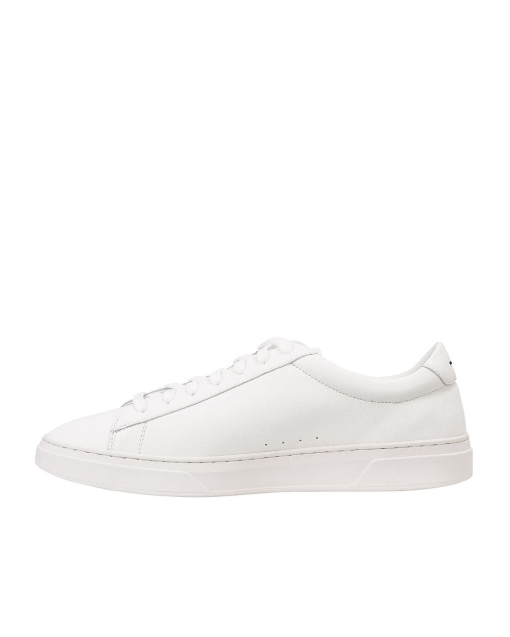Boss White Simple Sports Shoes for men