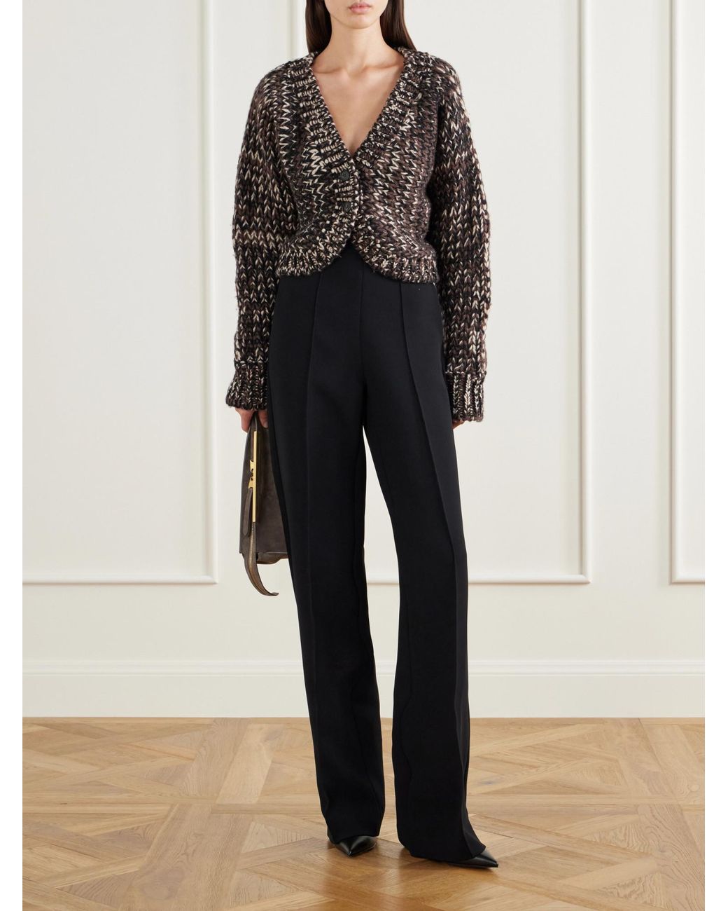 Kallmeyer Black Wool-Blend Cardigan