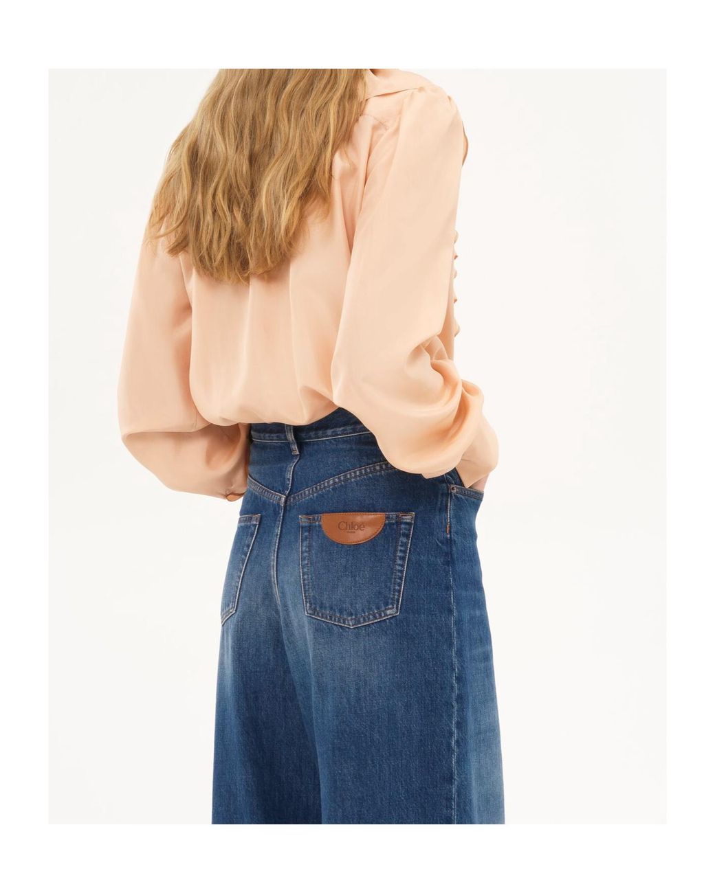 Chloé Natural Chloé Ruffle Detailed Long-Sleeve Shirt