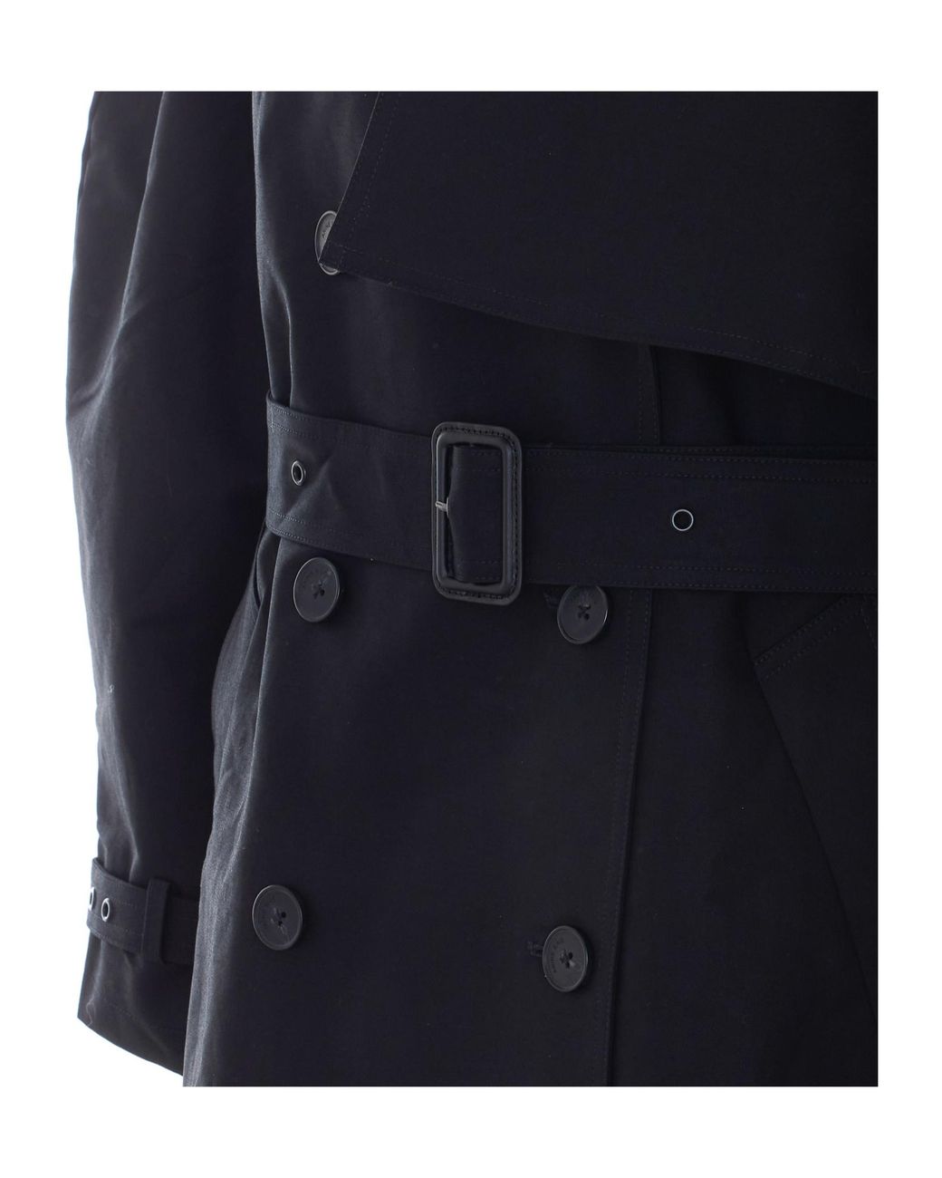 Anine Bing Black Pascale Double-Breasted Trench Coat