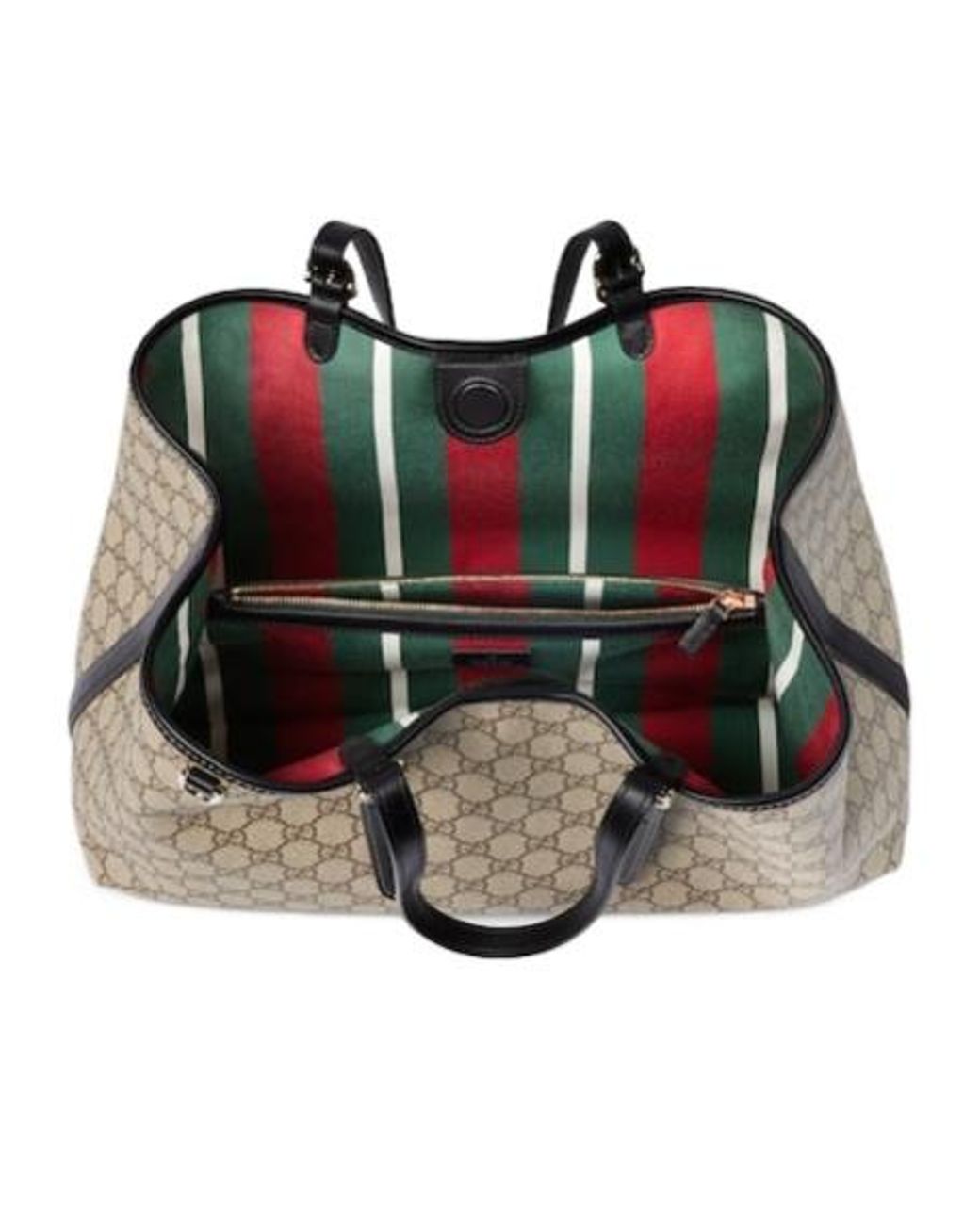 Gucci Natural Gg Emblem Large Tote Bag