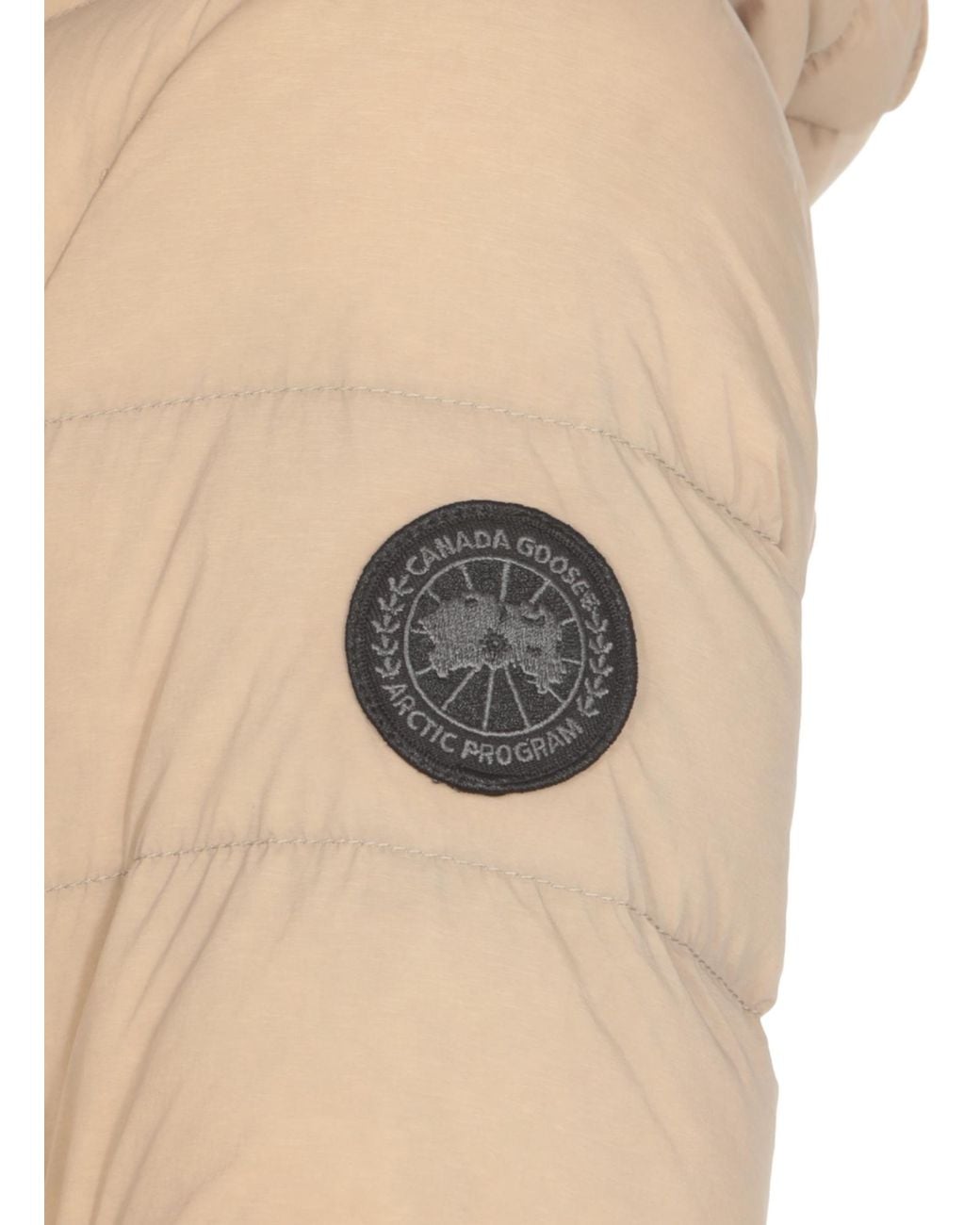 Canada Goose Natural Clair Hooded Quilted Coat
