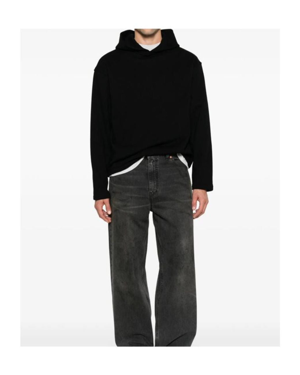 The Row Black Long-Sleeve Sweatshirt for men