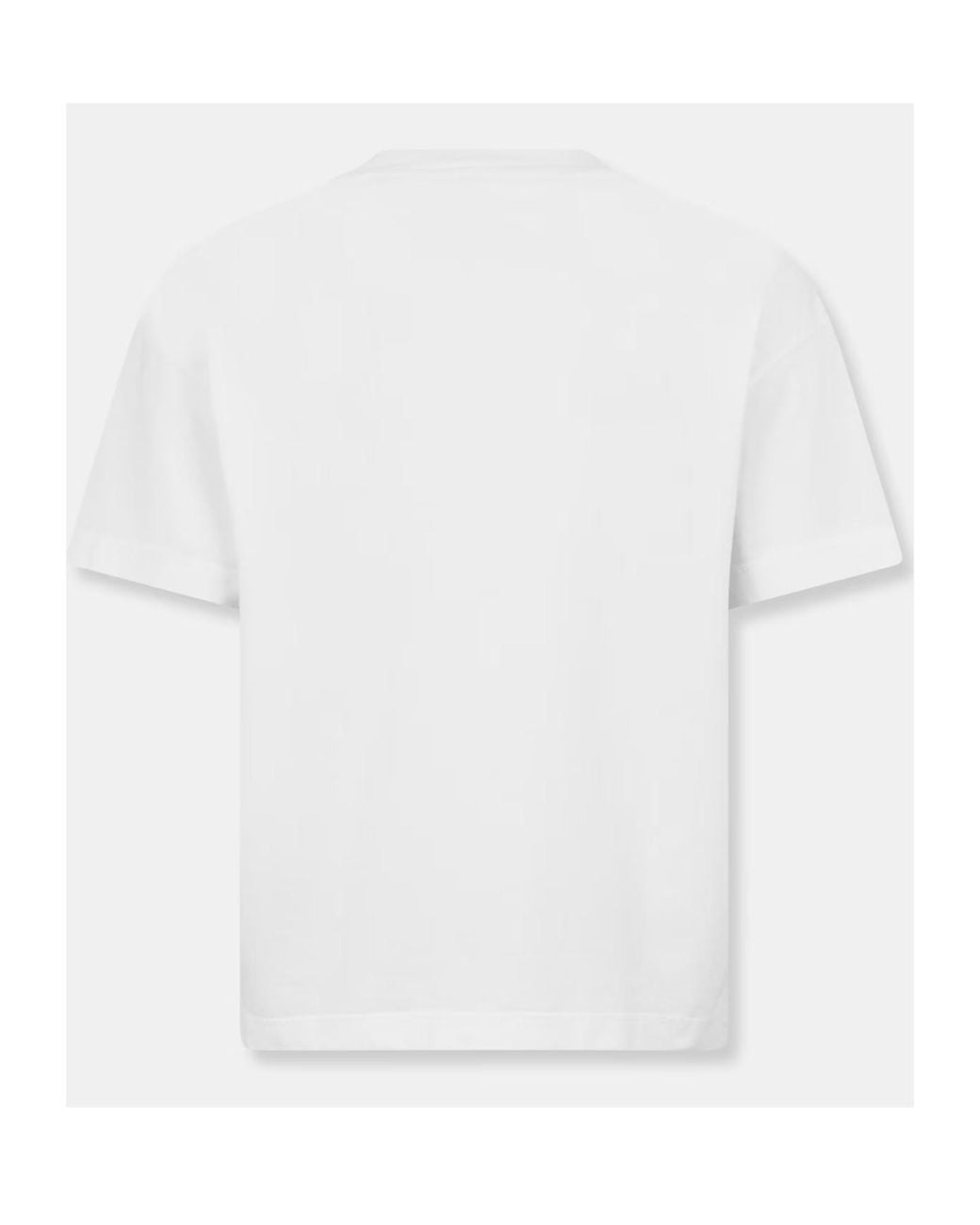 Palm Angels White Logo Short-Sleeved T-Shirt for men
