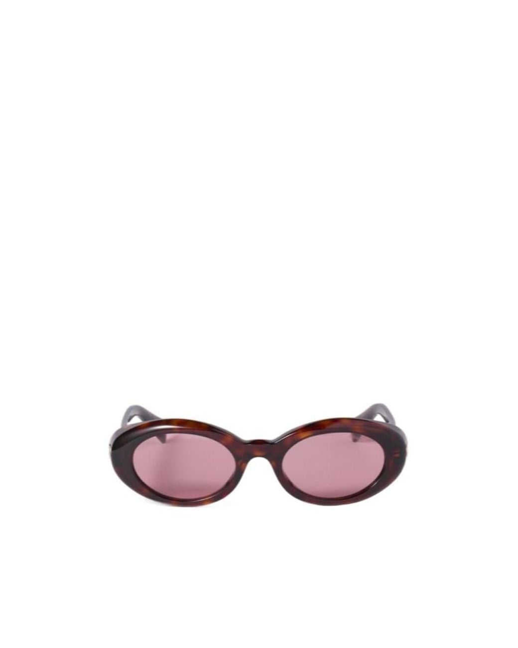 Miu Miu Pink Eyewear Oval-Frame Sunglasses